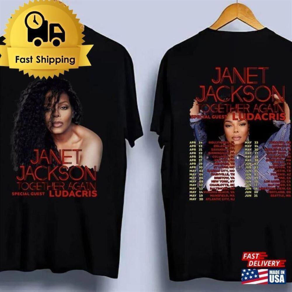 Janet Jackson Together Again Tour Concert Fan Unisex T-Shirt